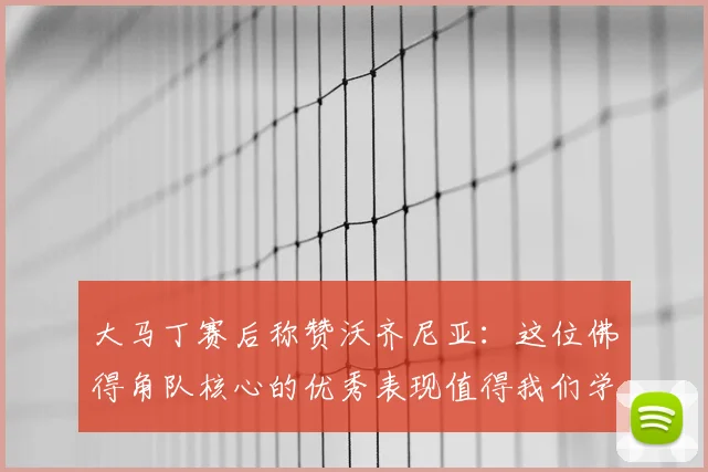 大马丁赛后称赞沃齐尼亚：这位佛得角队核心的优秀表现值得我们学习